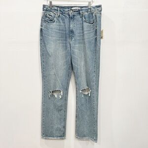 Unpublished Anthropologie Willa Vintage Mom Fit Jeans Straight Leg Size 32